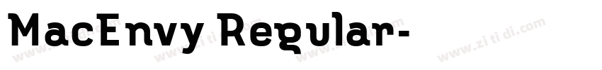 MacEnvy Regular字体转换